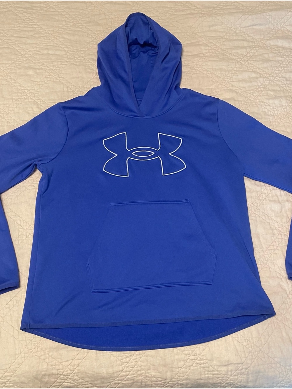 Under Armour Royal Blue Hoodie with White Logo